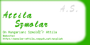 attila szmolar business card